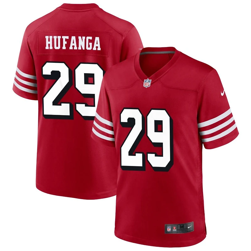 San Francisco 49ers Talanoa Hufanga Scarlet Alternate Nike Game Jersey