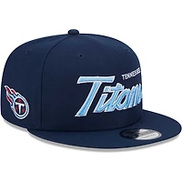 Tennessee Titans Navy Script New Era 9FIFTY Snapback Hat