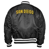San Diego Padres x Alpha Industries MA-1 New Era Black Reversible Bomber Jacket