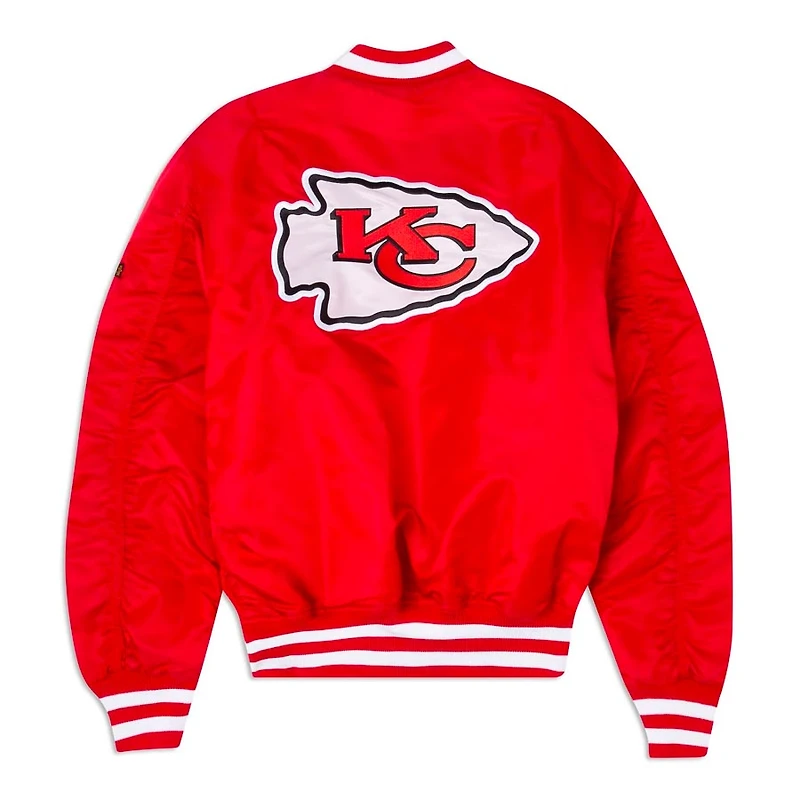 Kansas City Chiefs x Alpha Industries MA-1 New Era Red Reversible Bomber Jacket