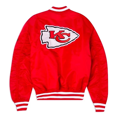 Kansas City Chiefs x Alpha Industries MA-1 New Era Red Reversible Bomber Jacket