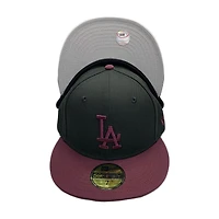 Los Angeles Dodgers Maroon Plane Jane Gray UV 59FIFTY Fitted Hat