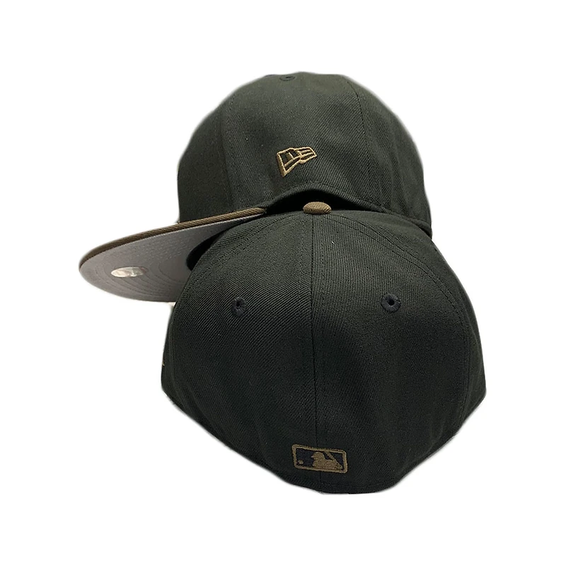 Los Angeles Dodgers Black Walnut Brown Plane Jane Gray UV 59FIFTY Fitted Hat