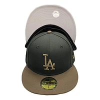 Los Angeles Dodgers Black Walnut Brown Plane Jane Gray UV 59FIFTY Fitted Hat