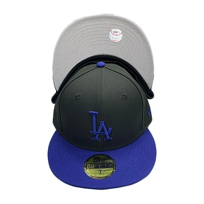 Los Angeles Dodgers Black Plane Jane Gray UV 59FIFTY Fitted Hat