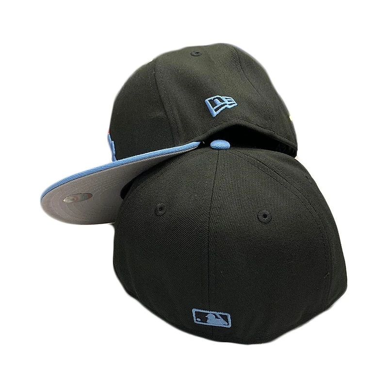 Los Angeles Dodgers Black Light Blue Plain Jane Gray UV 59FIFTY Fitted Hat