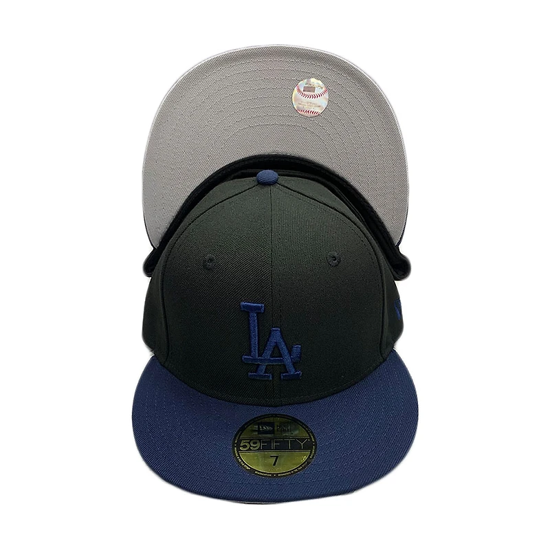 Los Angeles Dodgers Black Dark Blue Plane Jane Gray UV 59FIFTY Fitted Hat
