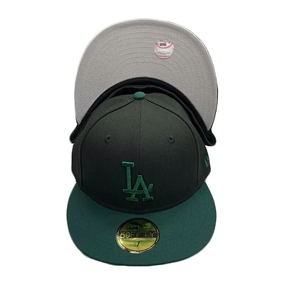 Los Angeles Dodgers Black Dark Green Plane Jane Gray UV 59FIFTY Fitted Hat