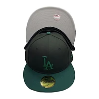 Los Angeles Dodgers Black Dark Green Plane Jane Gray UV 59FIFTY Fitted Hat