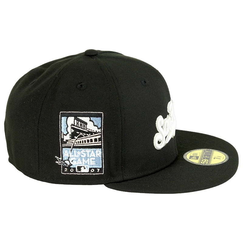 San Francisco Giants Black Spooky Pack 2007 ASG Patch Gray UV 59FIFTY Fitted Hat