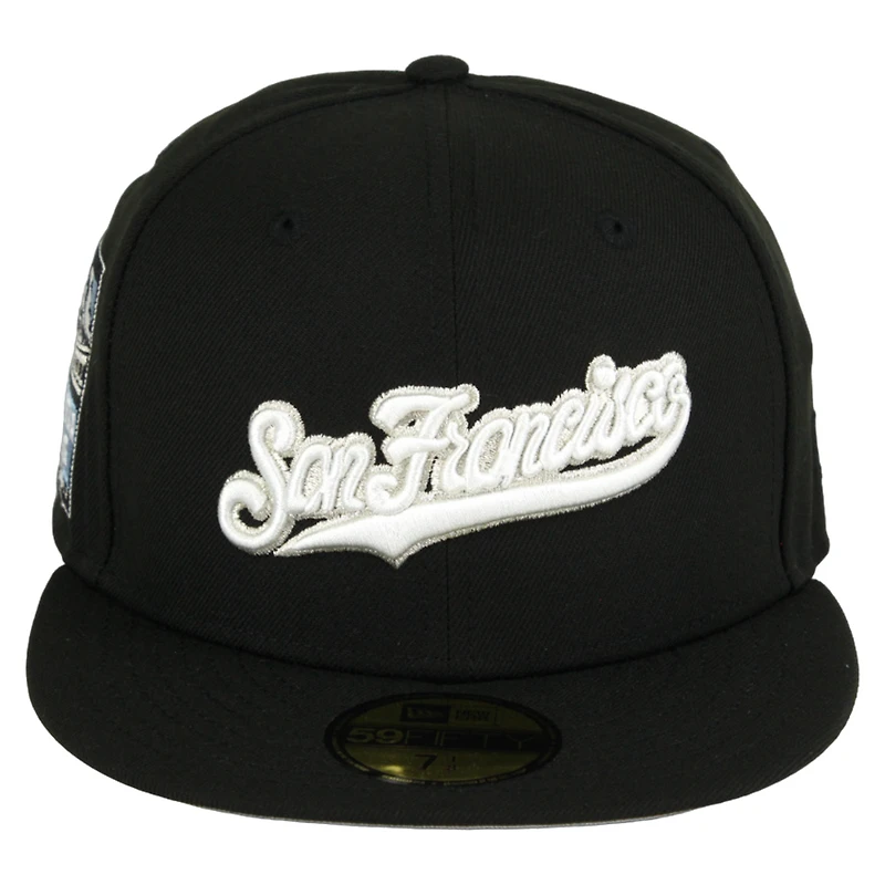 San Francisco Giants Black Spooky Pack 2007 ASG Patch Gray UV 59FIFTY Fitted Hat