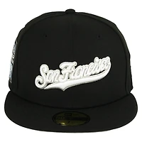 San Francisco Giants Black Spooky Pack 2007 ASG Patch Gray UV 59FIFTY Fitted Hat