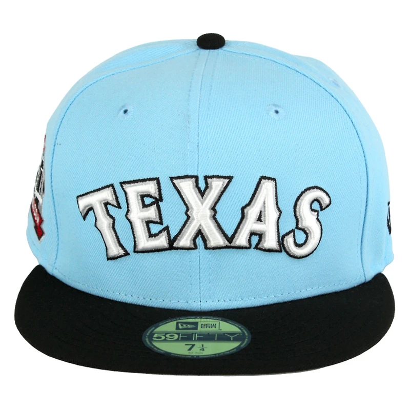 Texas Rangers Cyber Monday Dos Cientos Blue Spooky Pack Final Season Patch Gray UV 59FIFTY Fitted Hat