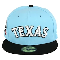 Texas Rangers Cyber Monday Dos Cientos Blue Spooky Pack Final Season Patch Gray UV 59FIFTY Fitted Hat