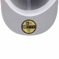 Los Angeles Angels Navy Red On Deck Gray UV New Era 59FIFTY Fitted Hat