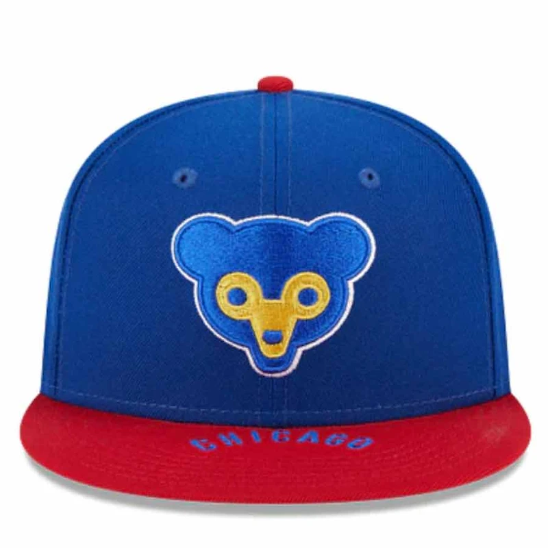 Chicago Cubs Royal Blue Red On Deck Gray UV New Era 59FIFTY Fitted Hat