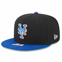 New York Mets Black Blue On Deck Gray UV Era 59FIFTY Fitted Hat
