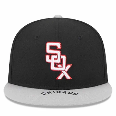 Chicago White Sox Black Gray On Deck Green UV New Era 59FIFTY Fitted Hat