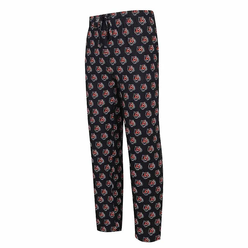 Cincinnati Bengals Black Concepts Sport Gauge Allover Print Knit Sleep Pajama Pants