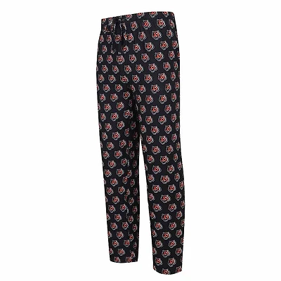 Cincinnati Bengals Black Concepts Sport Gauge Allover Print Knit Sleep Pajama Pants