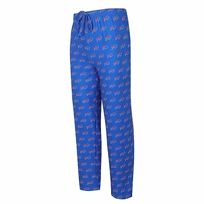 Buffalo Bills Blue Concepts Sport Gauge Allover Print Knit Sleep Pajama Pants