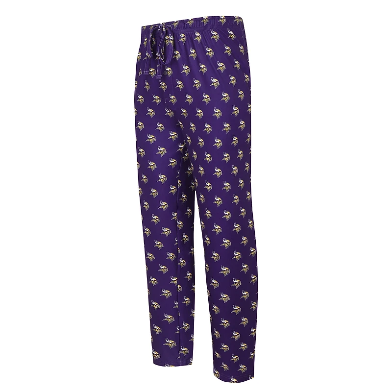 Minnesota Vikings Purple Concepts Sport Gauge Allover Print Knit Sleep Pajama Pants