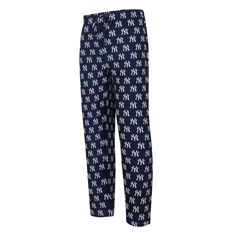 New York Yankees Navy Concepts Sport Gauge Allover Print Knit Sleep Pajama Pants