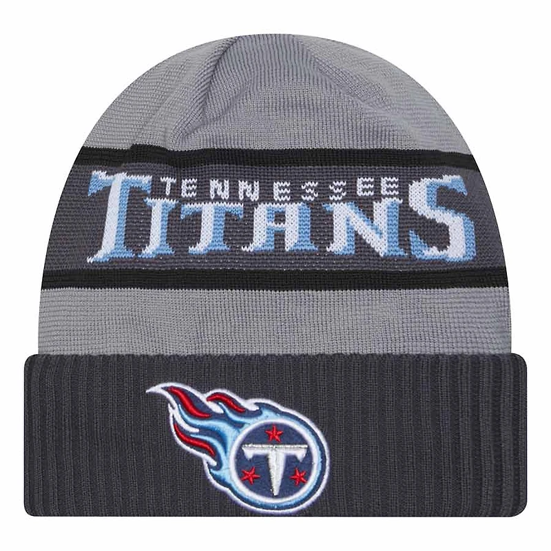 Tennessee Titans 2023 Gray NFL Sideline New Era Tech Knit Beanie