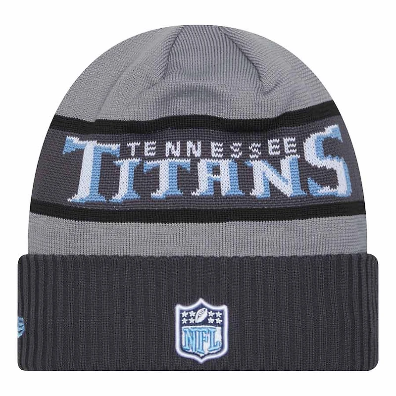 Tennessee Titans 2023 Gray NFL Sideline New Era Tech Knit Beanie