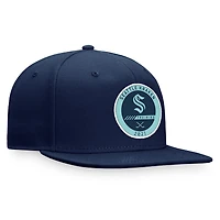 Seattle Kraken Navy 2022 Authentic Pro Training Camp Snapback Hat