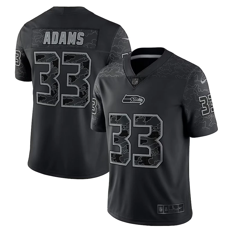 Seattle Seahawks Jamal Adams Black RFLCTV Nike Limited Jersey
