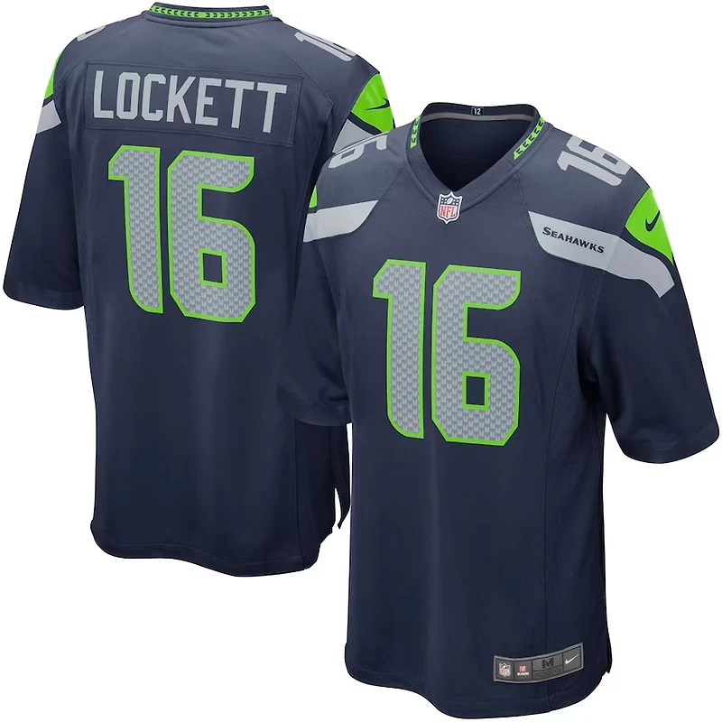 Youth Seattle Seahawks Tyler Lockett Navy Nike Game Jersey