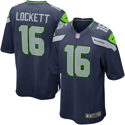 Youth Seattle Seahawks Tyler Lockett Navy Nike Game Jersey