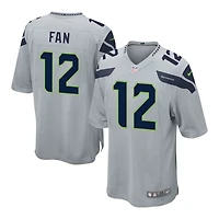 Seattle Seahawks 12th Fan Gray Nike Game Jersey