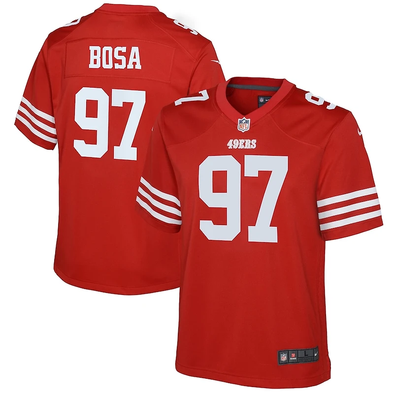 Youth San Francisco 49ers Nick Bosa Scarlet Red Game Jersey