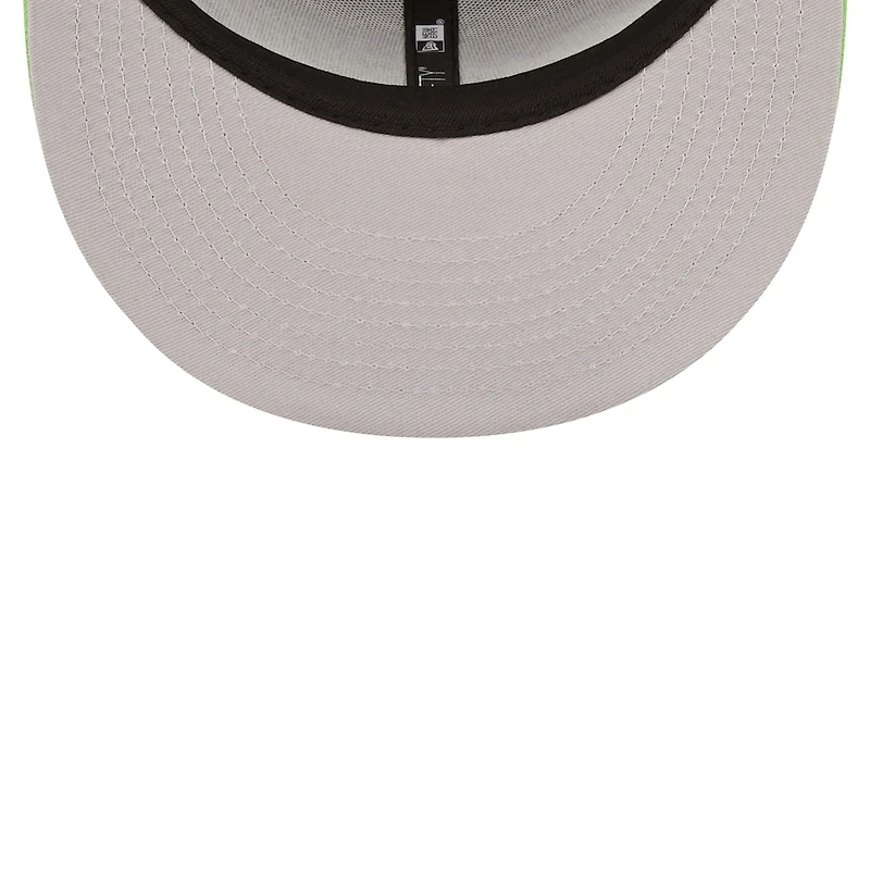 Seattle Seahawks Team Script Navy Neon Green 9FIFTY Snapback Hat