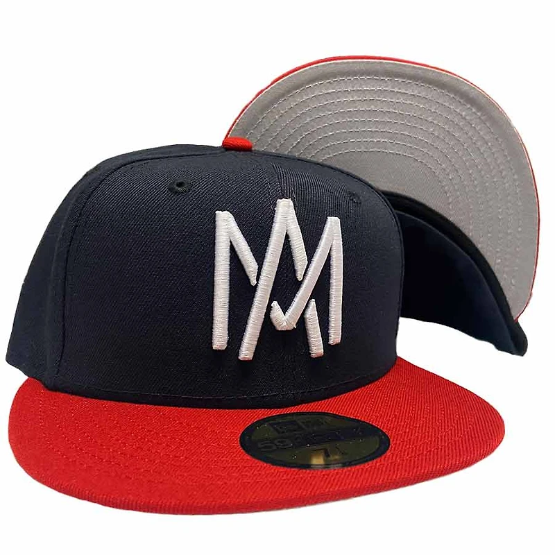 Aguilas de Mexicali Navy and Red Two Tone Gray UV New Era 59Fifty Fitted Hat