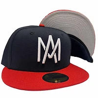 Aguilas de Mexicali Navy and Red Two Tone Gray UV New Era 59Fifty Fitted Hat