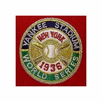 New York Yankees Red and Navy Metallic Pack 1936 World Series Patch Green UV Era 59Fifty Fitted Hat
