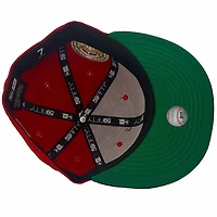 New York Yankees Red and Navy Metallic Pack 1936 World Series Patch Green UV Era 59Fifty Fitted Hat