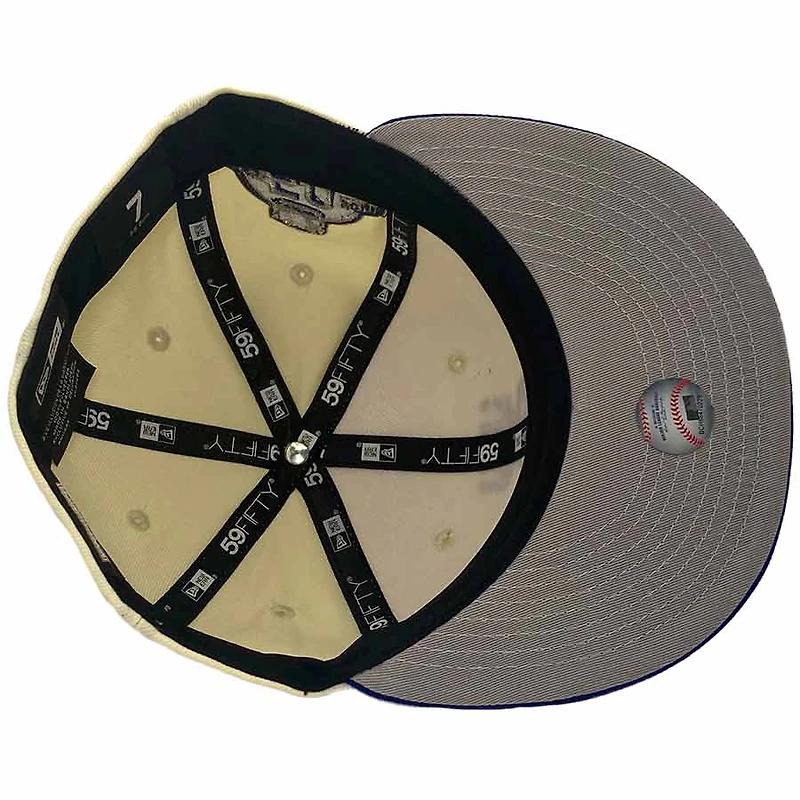 Kansas City Royals Chrome and Blue Metallic Pack 50th Anniversary Patch Gray UV New Era 59Fifty Fitted Hat