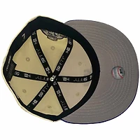 Kansas City Royals Chrome and Blue Metallic Pack 50th Anniversary Patch Gray UV New Era 59Fifty Fitted Hat