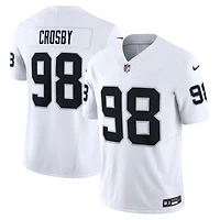 Las Vegas Raiders Maxx Crosby White Nike Vapor F.U.S.E Limited Jersey
