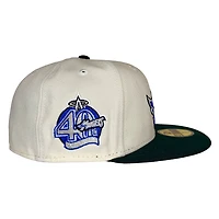 Anaheim Angels Chrome Green Two Tone 40th Anniversary Gray UV New Era 59FIFTY Fitted Hat