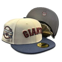 San Francisco Giants Chrome Navy Two Tone Year 2000 Patch Gray UV New Era 59FIFTY Fitted Hat