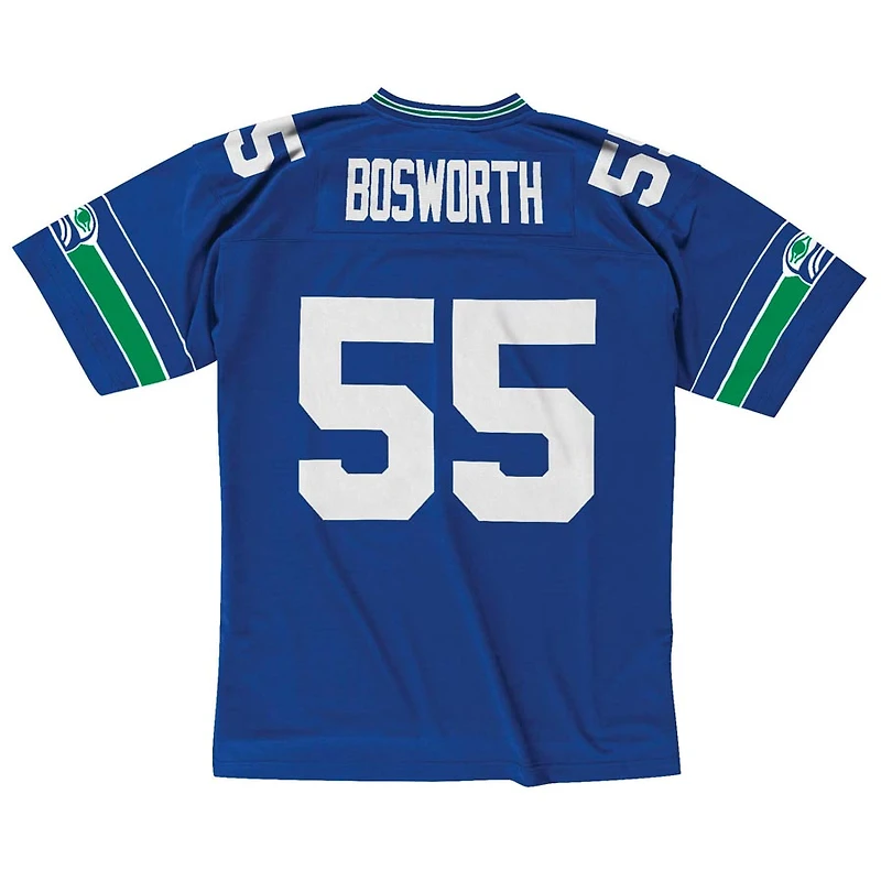 Seattle Seahawks Brian Bosworth 1987 Mitchell & Ness NFL Royal Blue Legacy Jersey