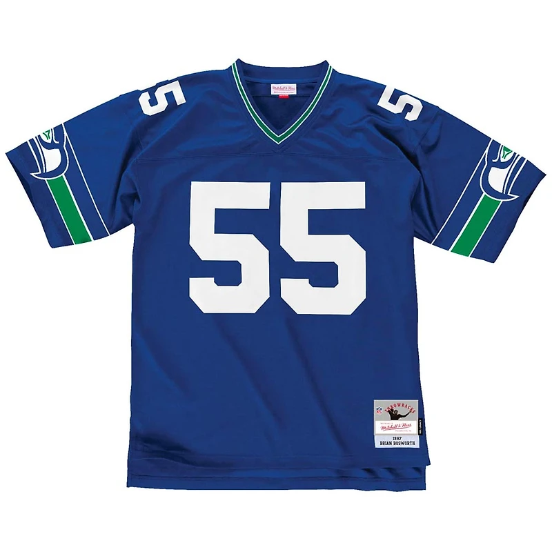 Seattle Seahawks Brian Bosworth 1987 Mitchell & Ness NFL Royal Blue Legacy Jersey