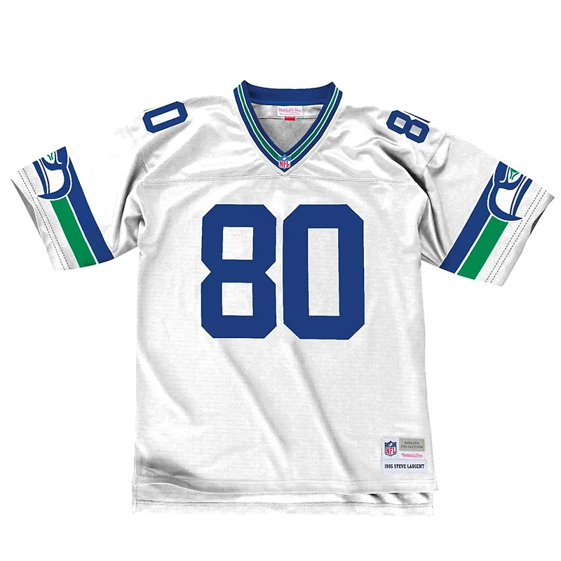 Seattle Seahawks Steve Largent 1985 Mitchell & Ness NFL White Legacy Jersey