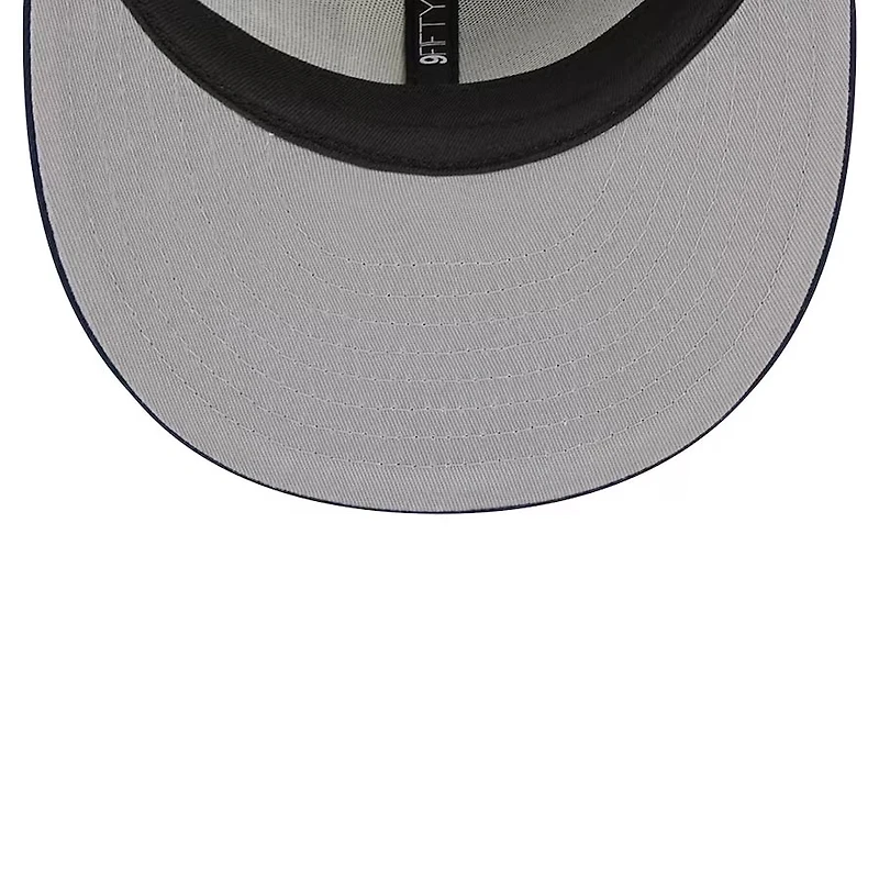 Dallas Cowboys Gray Navy 2023 Sideline Split New Era 9FIFTY Snapback Hat