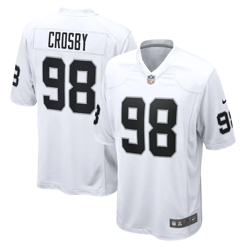 Las Vegas Raiders Maxx Crosby White Nike Game Jersey